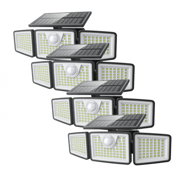 Daphino solar lights outdoor （4pcs-remote）